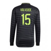 Dres Real Madrid Federico Valverde #15 Rezervni 2022-23 Dugi Rukav